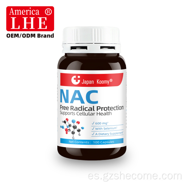 Función del sistema inmunitario de soporte de suplementos NAC de venta en caliente